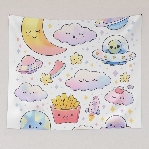 Item preview, Night & Galaxy Kawaii – Cute Pastel Space Dreams designed and sold by TheRaiShop.