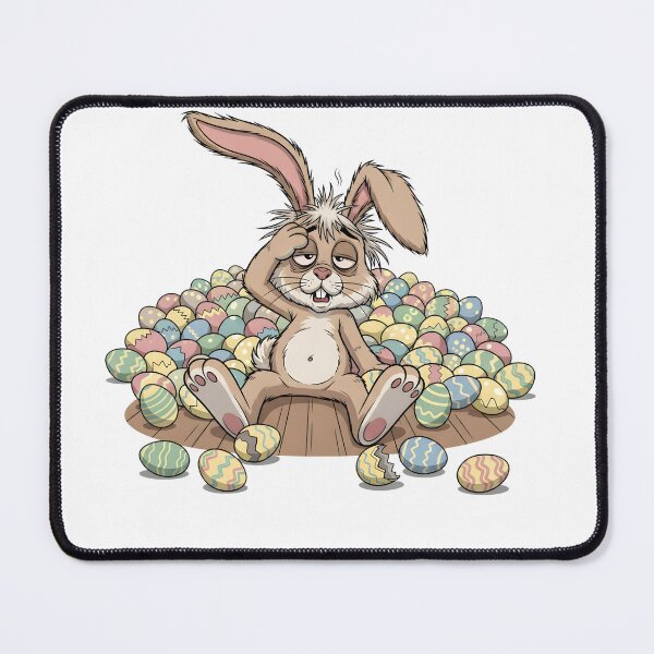 Item preview, Exhausted Easter Bunny - Funny Tired Rabbit After Egg Hunt Art designed and sold by Latikshop.