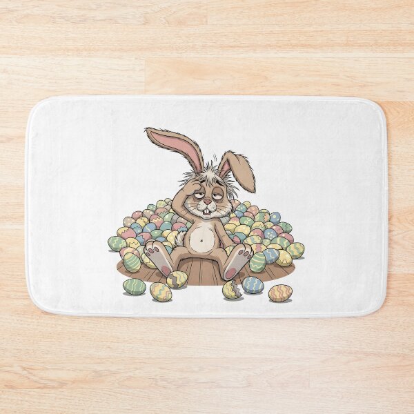 Item preview, Exhausted Easter Bunny - Funny Tired Rabbit After Egg Hunt Art designed and sold by Latikshop.