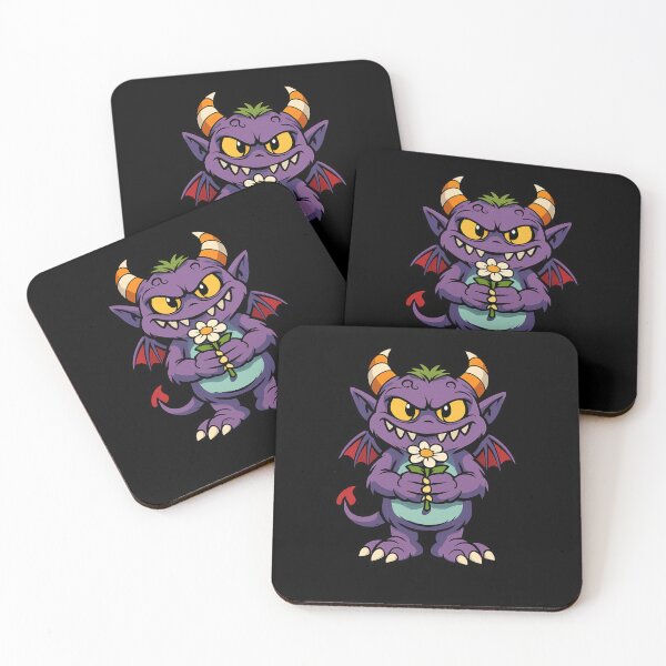 Item preview, Cute Creepy Monster Holding a Flower – 90s Cartoon Horror Art designed and sold by Sonic Nova Studios.
