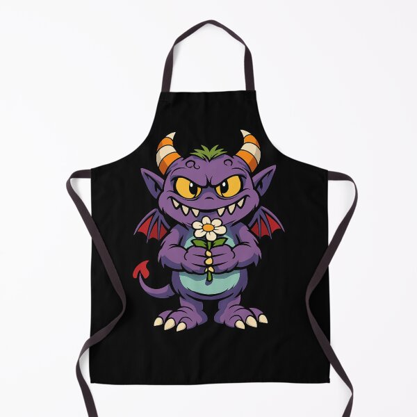 Item preview, Cute Creepy Monster Holding a Flower – 90s Cartoon Horror Art designed and sold by Sonic Nova Studios.