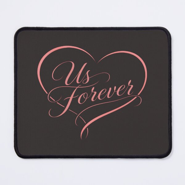 Item preview, Us Forever Romantic Heart Typography – Elegant Love Design designed and sold by PrintandJoy.