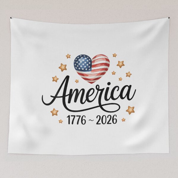 Item preview, Flag Heart 1776 2026 July 4Th 250Th Birthday designed and sold by HayleePacoch.