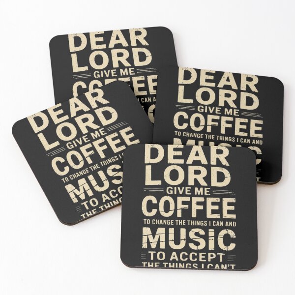 Item preview, Funny Serenity Prayer - Grant Me The Coffee and Music  designed and sold by MyzoToyota.