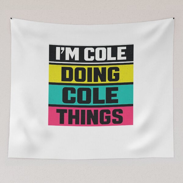Item preview, I’m Cole Doing Cole Things  | Funny Gym Workout Shirt |  Unisex Sleeveless Tee designed and sold by DailyDrivesct.