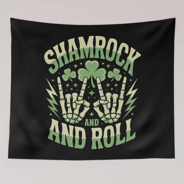 Item preview, Shamrock St. Patrick_s Day Skeleton designed and sold by gourpmerzihd.