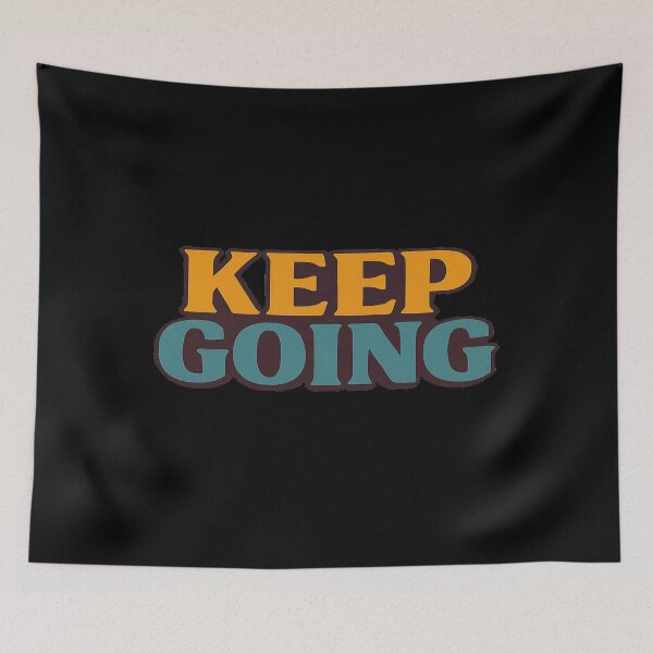 Item preview, Tipografía retro motivacional Keep Going designed and sold by DronConcepts.