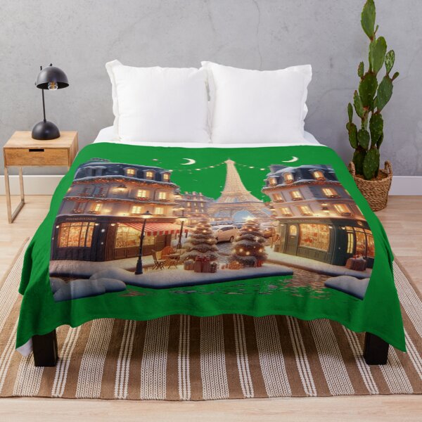 Item preview, Paris France – Magical Christmas Night | Cute 3D City Label , designed and sold by PaintMeWorld.