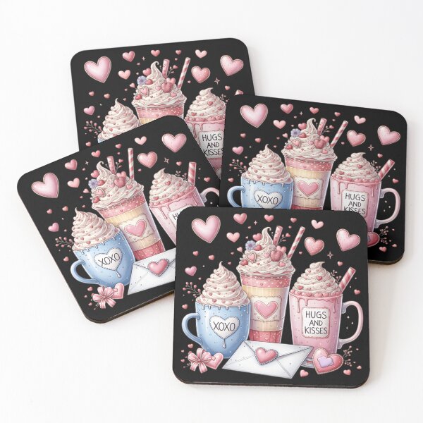 Item preview, Valentine Coffee, Womens Valentines Day, Coffee Lover Gift, Pink Coffee Valentine, Gift for Her designed and sold by DesignDenDo ⭐⭐⭐⭐⭐.