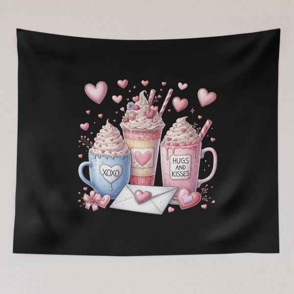 Item preview, Valentine Coffee, Womens Valentines Day, Coffee Lover Gift, Pink Coffee Valentine, Gift for Her designed and sold by DesignDenDo ⭐⭐⭐⭐⭐.