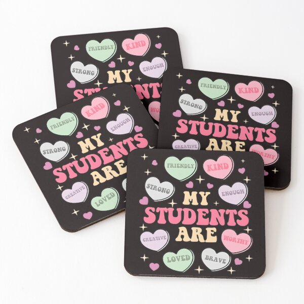 Item preview, My Students Are My Valentines, Valentine Teacher Gift, Teacher Hearts Valentine's Day, Loved Teacher designed and sold by DesignDenDo ⭐⭐⭐⭐⭐.