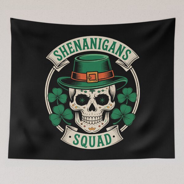 Item preview, Shenanigans Squad Irish Skull St Patricks Day designed and sold by gourpmerzihd.