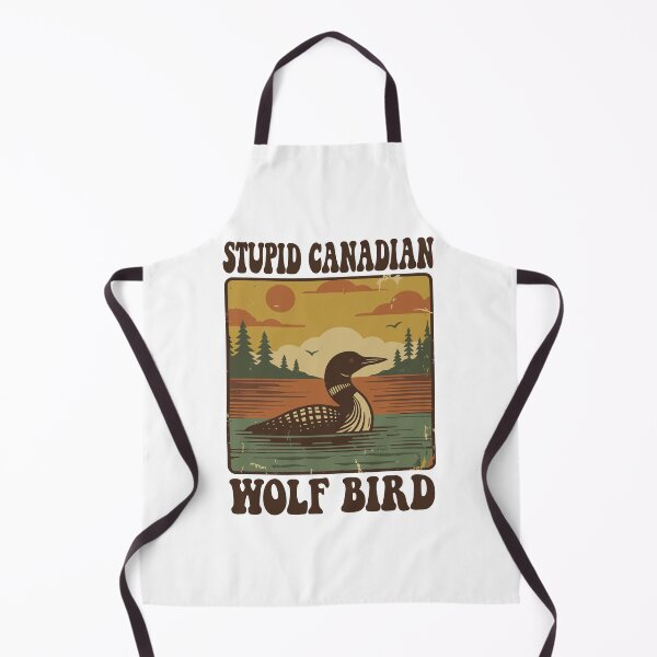 Item preview, Stupid Canadian Wolf Bird Funny Loon Humor Vintage Graphic designed and sold by pansak.