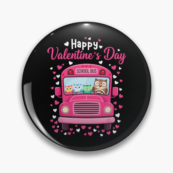 Item preview, Happy Valentine's Day Cute Owl School Bus Driver Bird Lover designed and sold by pansak.