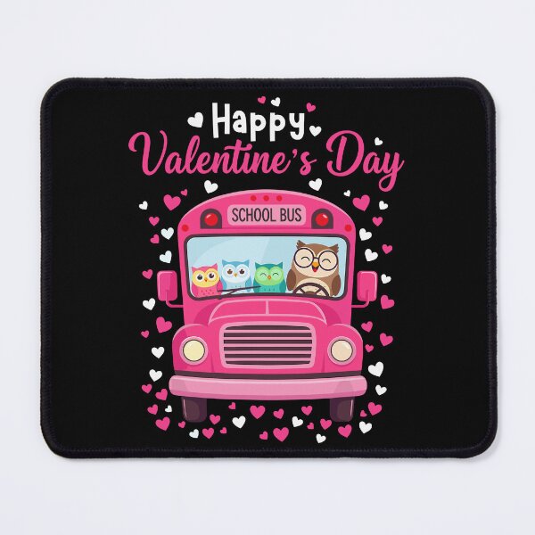 Item preview, Happy Valentine's Day Cute Owl School Bus Driver Bird Lover designed and sold by pansak.