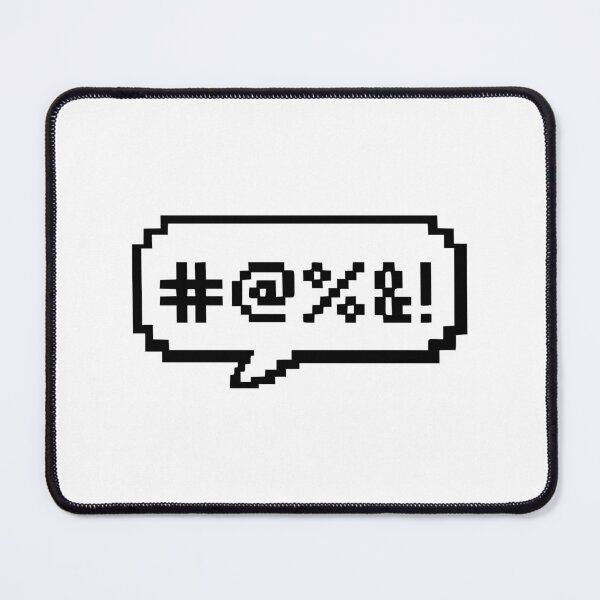 Item preview, 8 bit chat box foul symbols pixel art designed and sold by tonylau81.