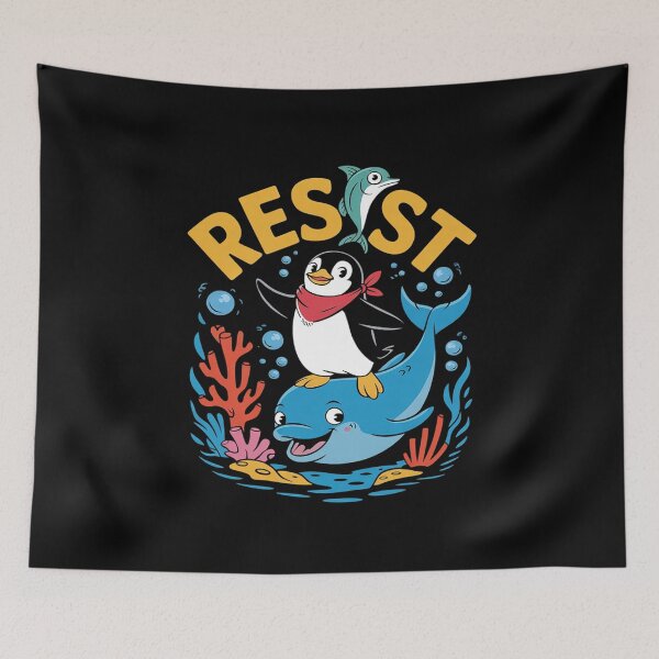 Item preview, Protest Penguin Resist Penguin Activism  designed and sold by MythWoot.