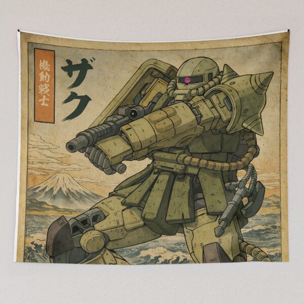 Item preview, Zaku Japanese Traditional Art designed and sold by Snapnfit.