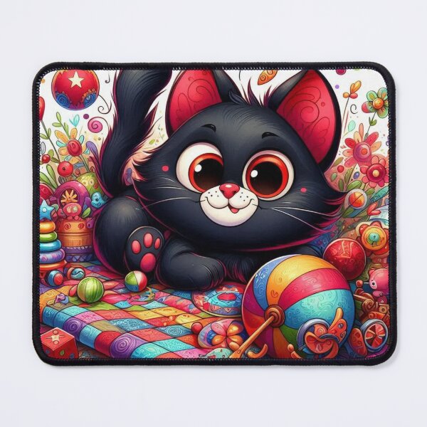 Item preview, cute cartoon kitten designed and sold by Nov-ella.