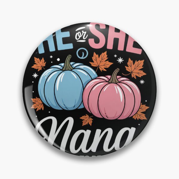 Item preview, Halloween Pumpkin Gender Reveal He or She Nana To Be  designed and sold by NailMolisa.