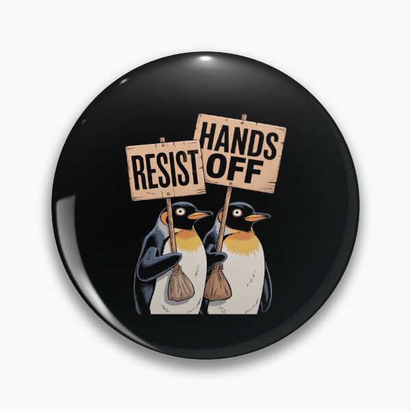 Item preview, Resist Hand off Penguin Activism men women designed and sold by MythWoot.