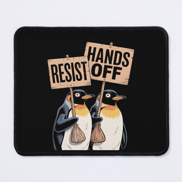 Item preview, Resist Hand off Penguin Activism men women designed and sold by MythWoot.