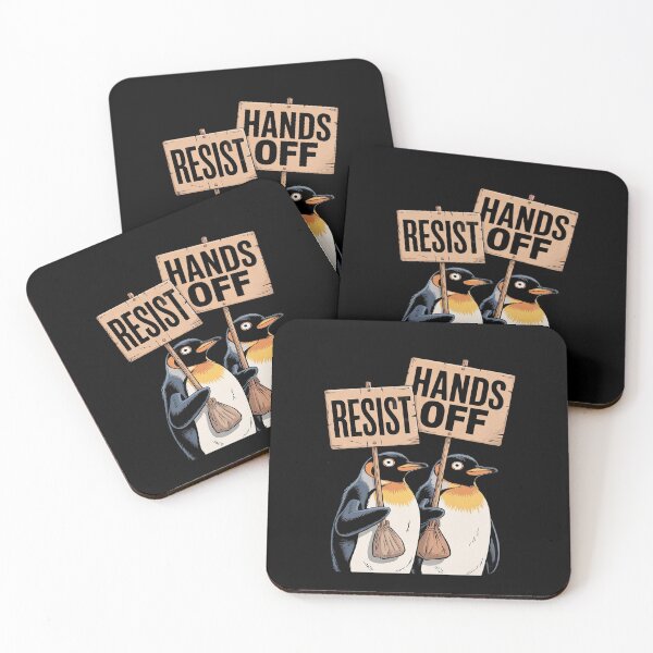 Item preview, Resist Hand off Penguin Activism men women designed and sold by MythWoot.