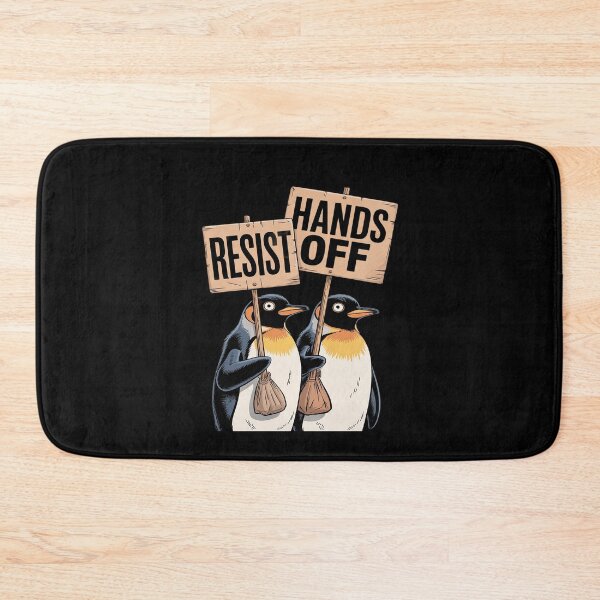 Item preview, Resist Hand off Penguin Activism men women designed and sold by MythWoot.