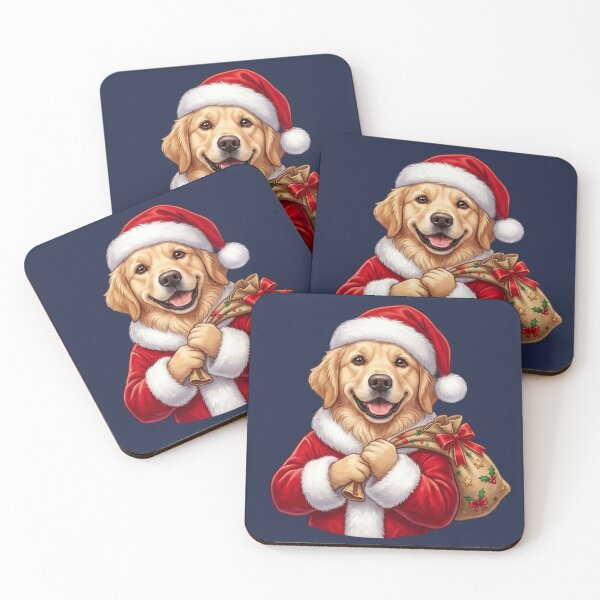 Item preview, Pet Dog Golden Retriever – Solan | Christmas Festive Dog Art designed and sold by ArtivaNest.