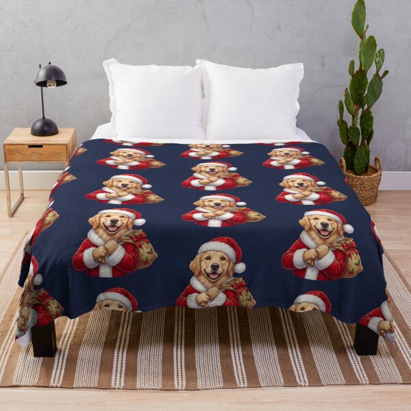 Item preview, Pet Dog Golden Retriever – Solan | Christmas Festive Dog Art designed and sold by ArtivaNest.