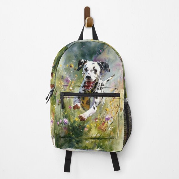 Item preview, A Dalmatian running through a field of wildflowers, Dogs in Motion designed and sold by CDC40.