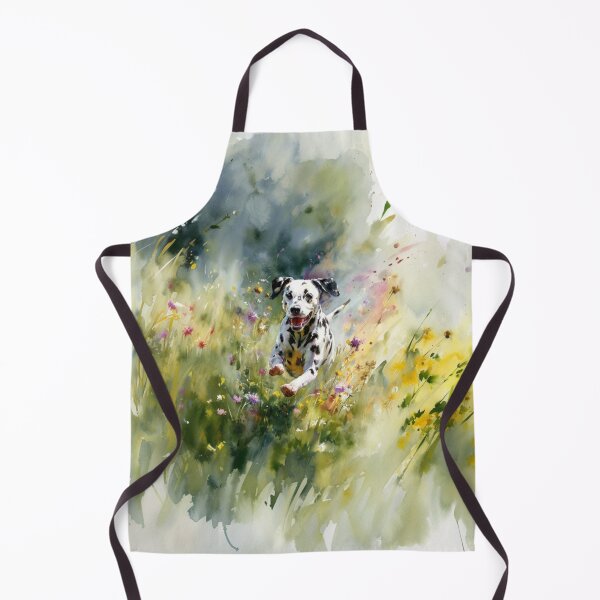 Item preview, A Dalmatian running through a field of wildflowers, Dogs in Motion designed and sold by CDC40.