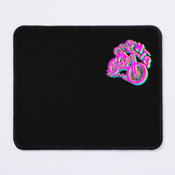 Item preview, MTB Addiction downhill rider pink yellow blue designed and sold by MTB Addiction.