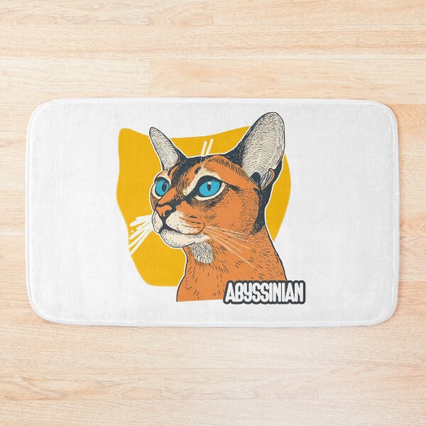 Artikelvorschau, Feline Flame: Abessinische Eleganz in kräftigen Farben entworfen und verkauft von ForeverPrintsOK.