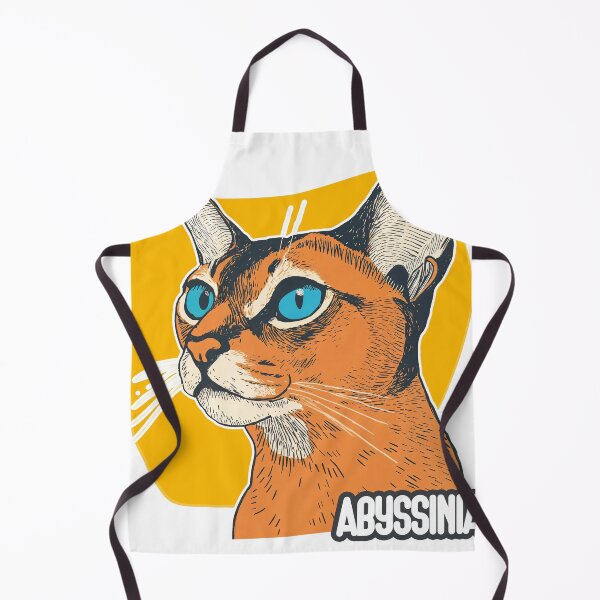 Item preview, Feline Flame: Abyssinian Elegance in Bold Color designed and sold by ForeverPrintsOK.