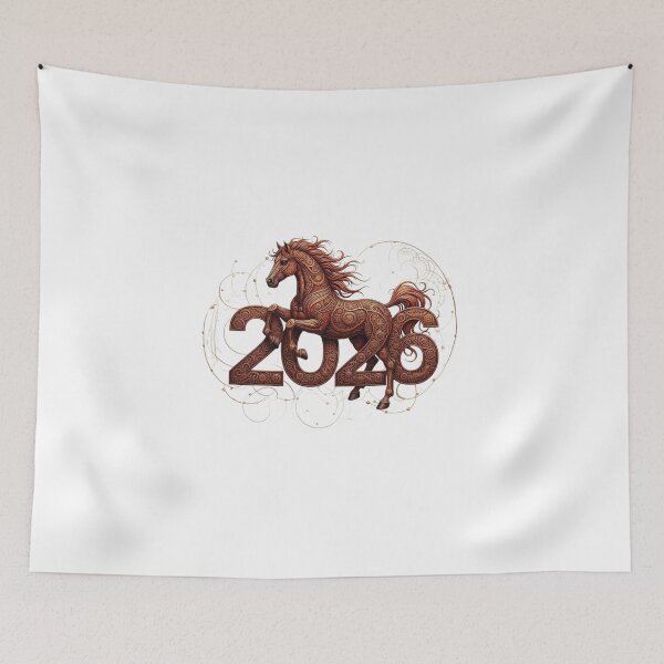 Item preview, 2026 Ornate Horse Illustration designed and sold by Baby Adee Collective.