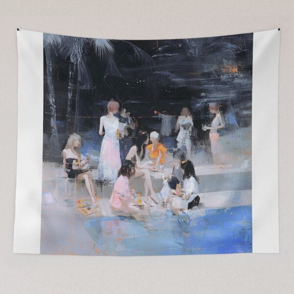 Item preview, Evening Poolside Gathering designed and sold by lautir.