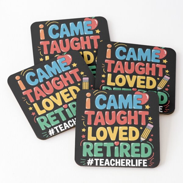 Item preview, I Came I Taught I Loved I Retired Funny Teacher Retirement  designed and sold by MyzoToyota.