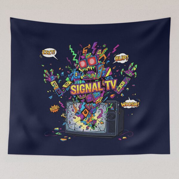 Item preview, Signal TV Monster: Retro Glitch designed and sold by Dakson Design - Fantasy Art.