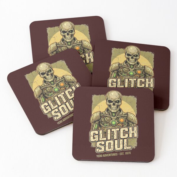 Item preview, Glitch Soul – Retro Cyberpunk Skeleton Hero Art designed and sold by Thaivi Design.