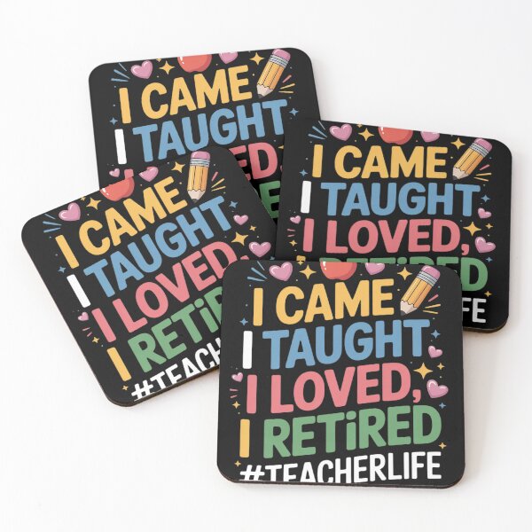 Item preview, I Came I Taught I Loved I Retired Funny Teacher Retirement 3  designed and sold by MyzoToyota.