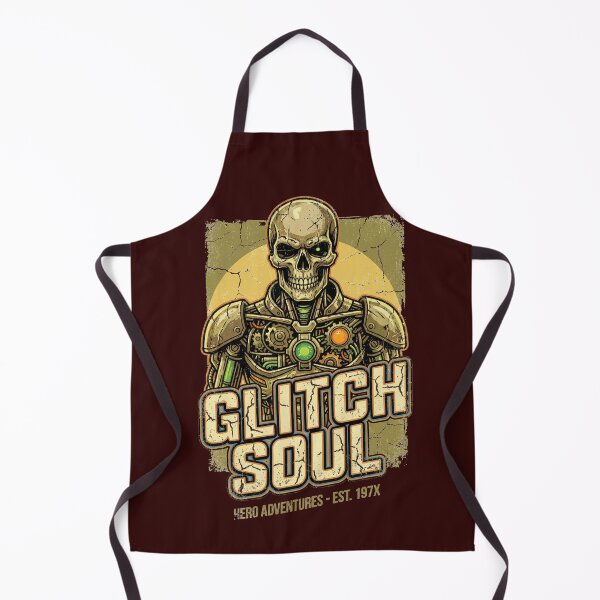 Item preview, Glitch Soul – Retro Cyberpunk Skeleton Hero Art designed and sold by Thaivi Design.