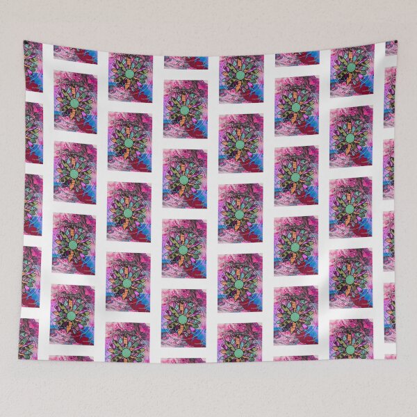 Item preview, Bluesy Cosmic Flower designed and sold by artbyomega.