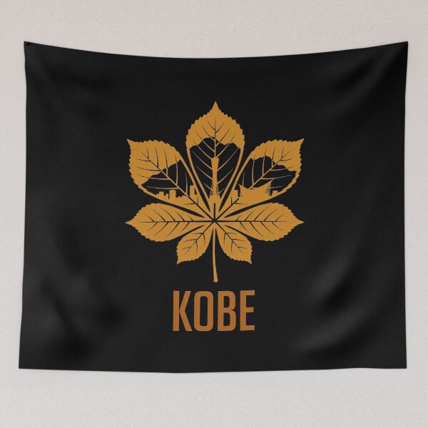 Item preview, Kobe Japan City Skyline inside Autumn Leaf designed and sold by flamini.