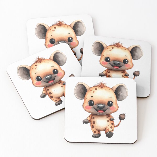 Item preview, Cute Baby Hyena Watercolor Illustration With Big Smile designed and sold by takeng07.
