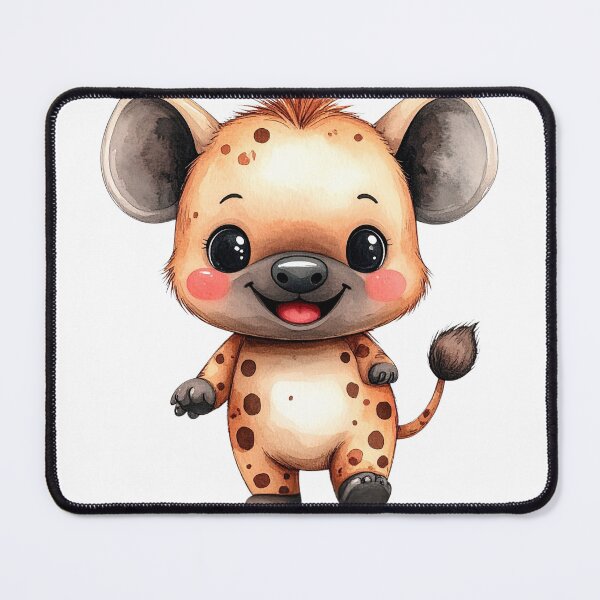 Item preview, Cute Baby Hyena Watercolor Illustration With Big Smile designed and sold by takeng07.