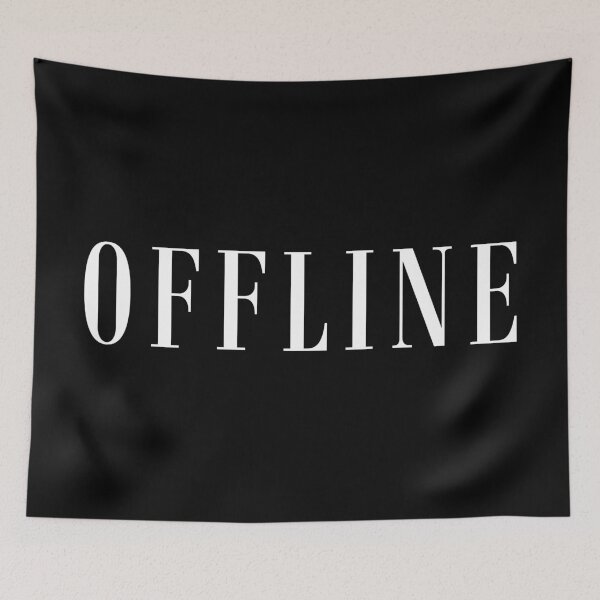 Item preview, Offline Minimal Quote T-Shirt | Digital Detox Introvert Design designed and sold by PixelPlush.