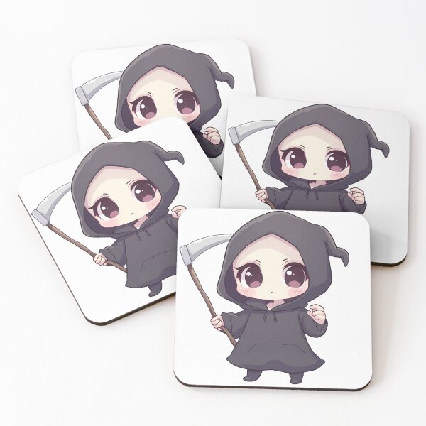 Aperçu de l'œuvre Faucheuse Chibi Mignonne – Personnage de Faucheuse Kawaii créée et vendue par santi-ia.