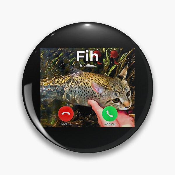 Item preview, FIH Funny Cat Fish Meme Misspelled  designed and sold by FerminVigo.