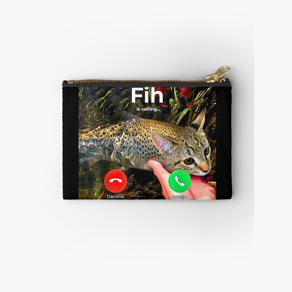 Item preview, FIH Funny Cat Fish Meme Misspelled  designed and sold by FerminVigo.